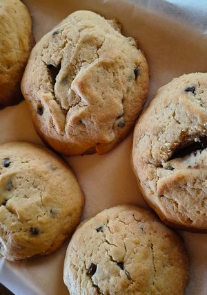 Foto di Biscotti al burro di arachidi e cioccolato