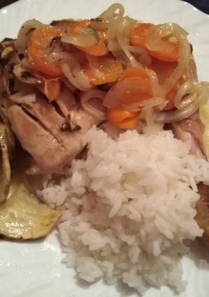 Una foto de Pollo al horno