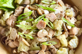 Cara Bikin Cah Kembang Kol Ayam Jamur Anti Gagal