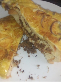 A picture of Bread in egg.