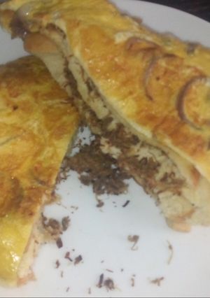 A picture of Bread in egg.