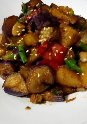 Foto resep Chinese Style Eggplant Dish/Tumis Terong Kentang
