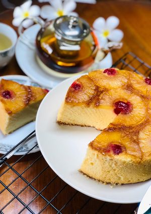 รูปของ Pineapple upside down cake (chiffon)