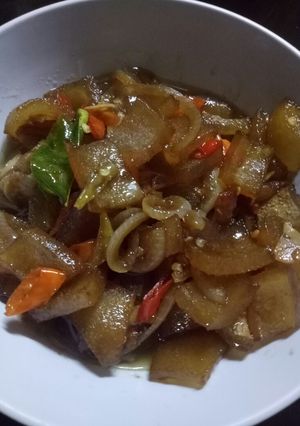 Foto resep Oseng kikil mantap