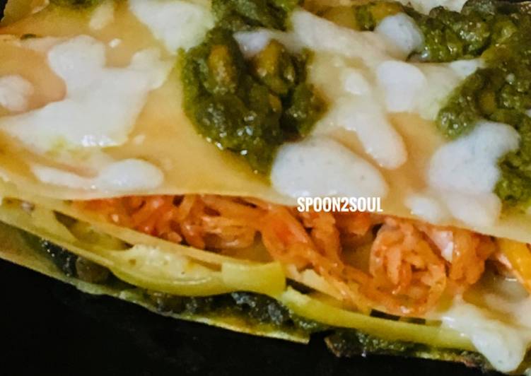 Recipe of Quick Tricolor Lasagna