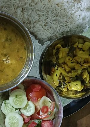 A picture of Aloo ki sabzi.
