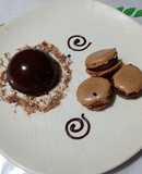 Mousse de chocolate con glaseado espejo