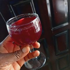 A picture of Hibiscus Pineapple Mint Mocktail.