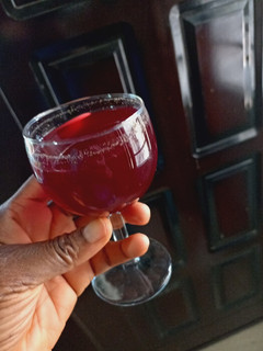 A picture of Hibiscus Pineapple Mint Mocktail.
