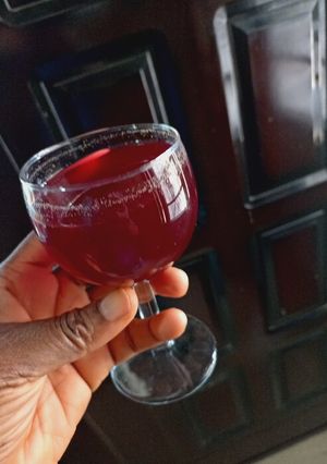 A picture of Hibiscus Pineapple Mint Mocktail.
