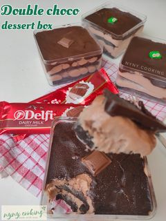 Foto resep Double Choco Dessert Box