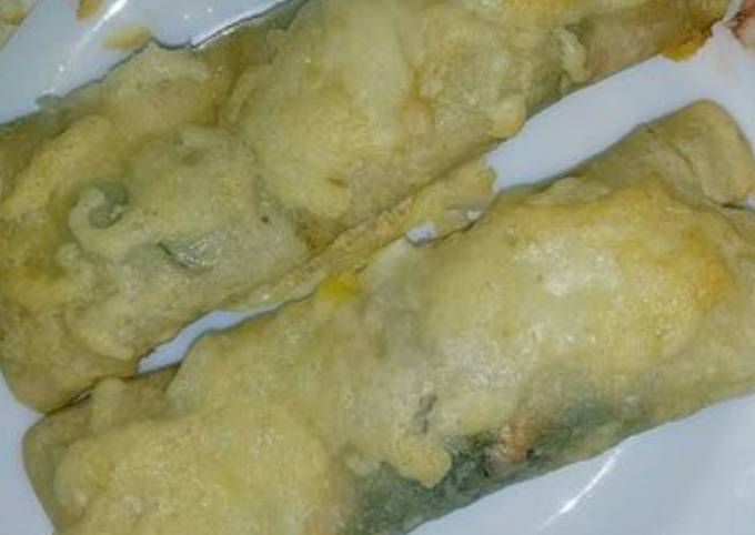 Spinach and ricotta crepes