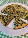 Frittata con spinaci e formaggi