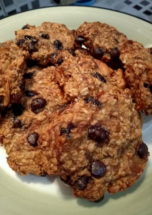 Foto resep Banana Oatmeal Cookies (No Sugar, No Gluten, No oil)