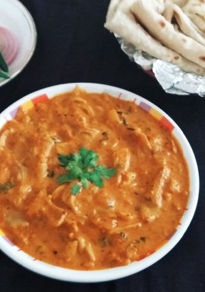 A picture of Oyster Mushroom Masala.