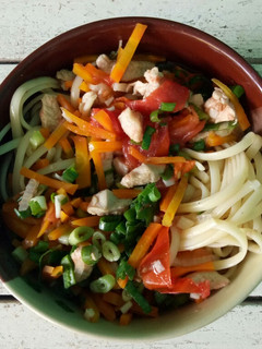 Foto resep Spaghetti Fettuccine kuah Ayam (mie ayam sehat) 😃