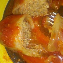 A picture of Mom's Cabbage Rolls (My twist on them).