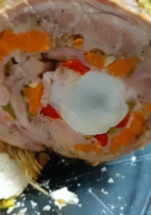 Una foto de Arrollado de verduras o Matambre