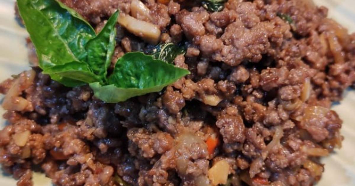 Resep Beef Basil ala Thailand / Pad Ka Prao oleh Mamah Cookpad Cookpad