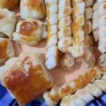 Roll cheese puff pastry