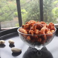 A picture of Cashew nuts / Kaju masala fry in 5 minutes.