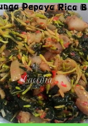 Foto resep Bunga, Daun Pepaya Rica B2