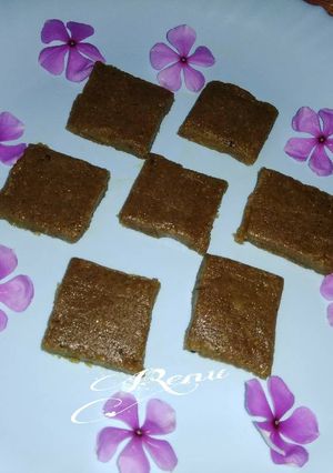 A picture of Besan Barfi.