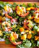 Summer Heat Taco shrimp salad board
