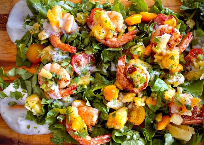 Recipe of Super Quick Homemade Summer Heat Taco shrimp salad board