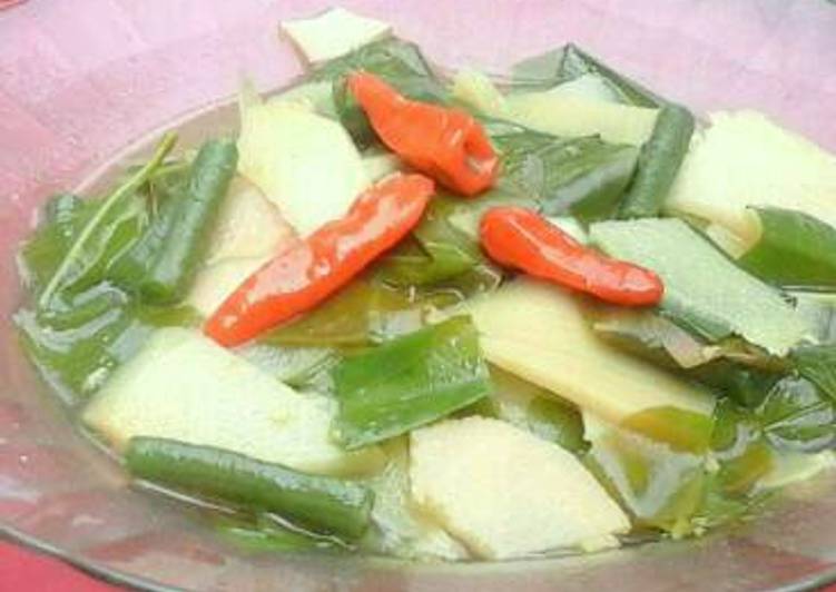 Resep Sayur rebung campur no santan Anti Gagal