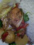 Pollo con verduras