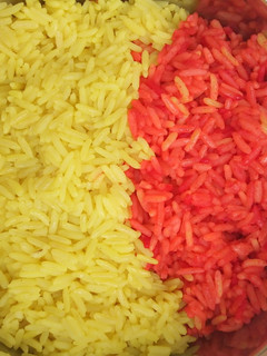 A picture of Colourful rice.