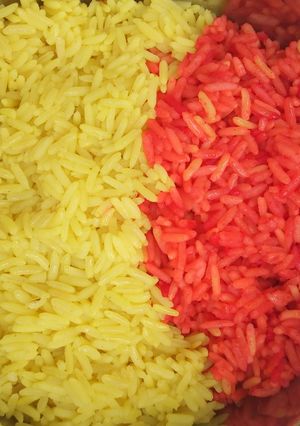 A picture of Colourful rice.