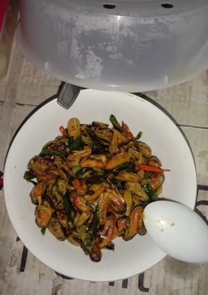 Foto resep Kerang cabai hijau