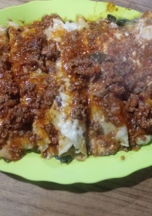 Una foto de Canelones de verdura