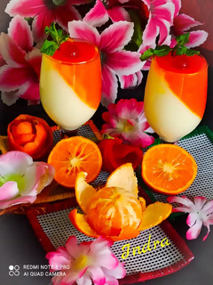 ऑरेंज मिल्क पुडिंग(orange milk pudding recipe in hindi) रेसिपी मुख्य फोटो