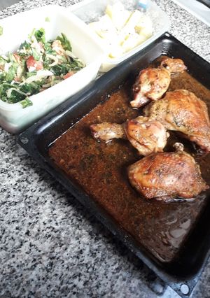 Una foto de Pollo a la mostaza, al horno