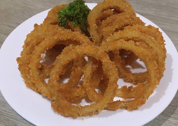 Resep Fried Onion Rings with Epic Crunch Anti Gagal