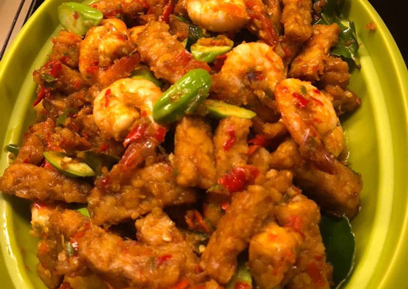 Sambal Goreng Tempe Udang Pete