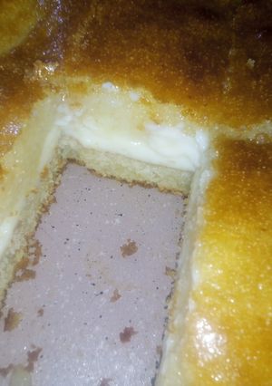 صورة لوصفة بسبوسه بالقشطه بتشهي 😋😋