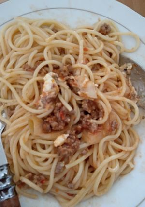 Foto resep Spaghetti bolognaise with homemade sauce