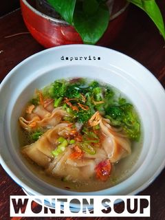 Foto resep Wonton Soup with Brokoli