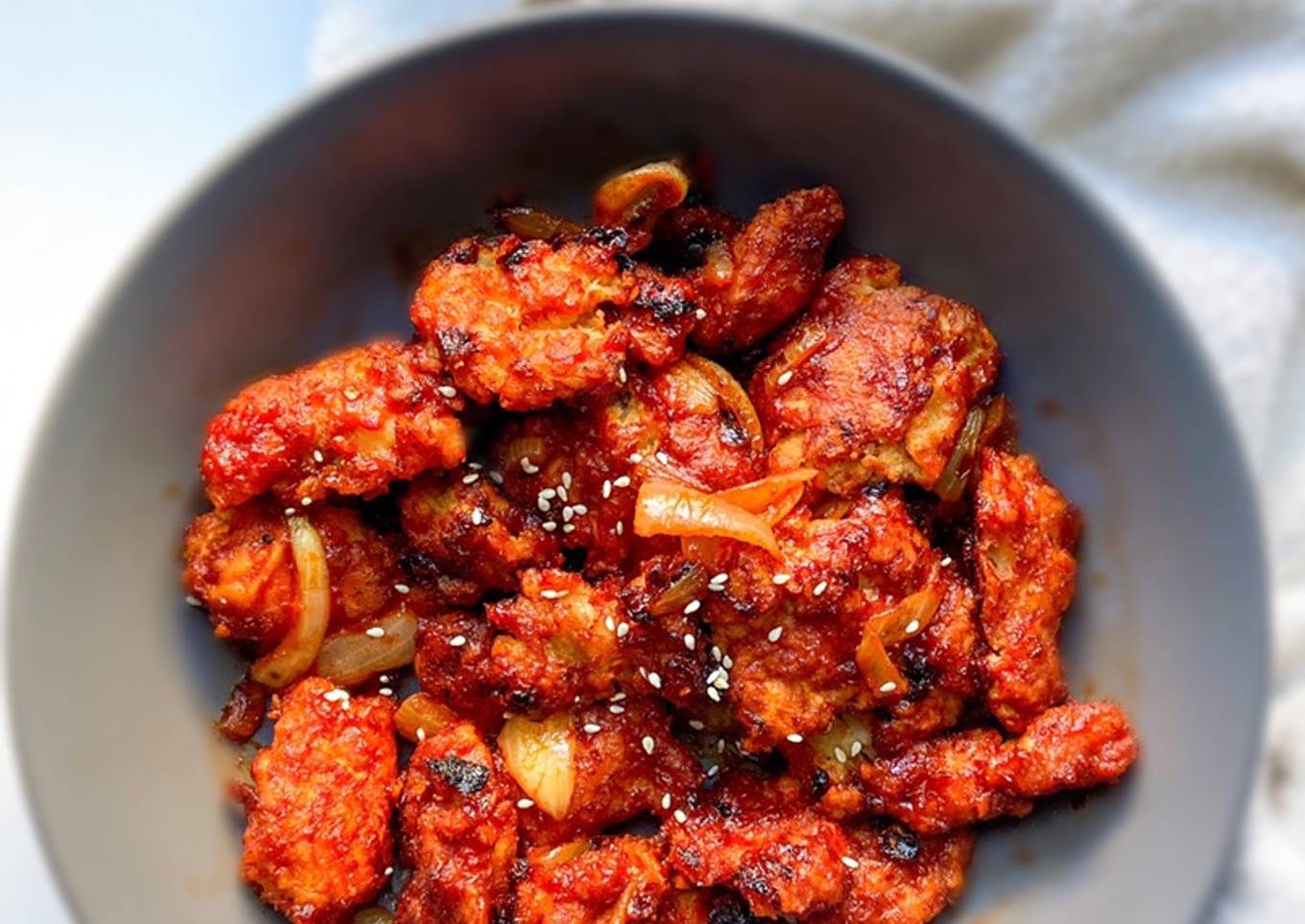 Sweet chilli Korean chicken