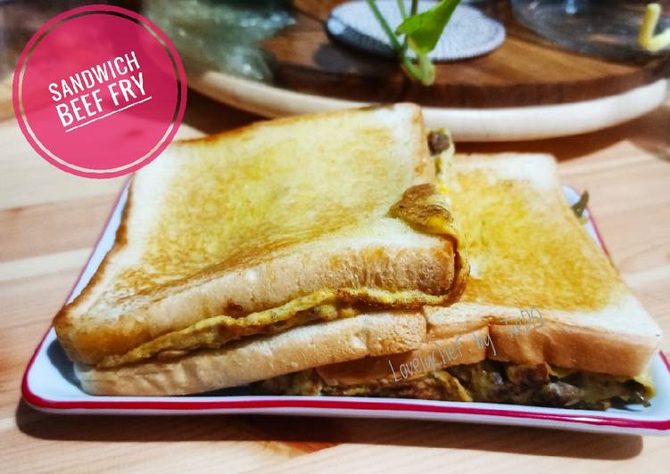 Bagaimana Membuat Sandwich Beef Vegetable Stir Fry Anti Gagal