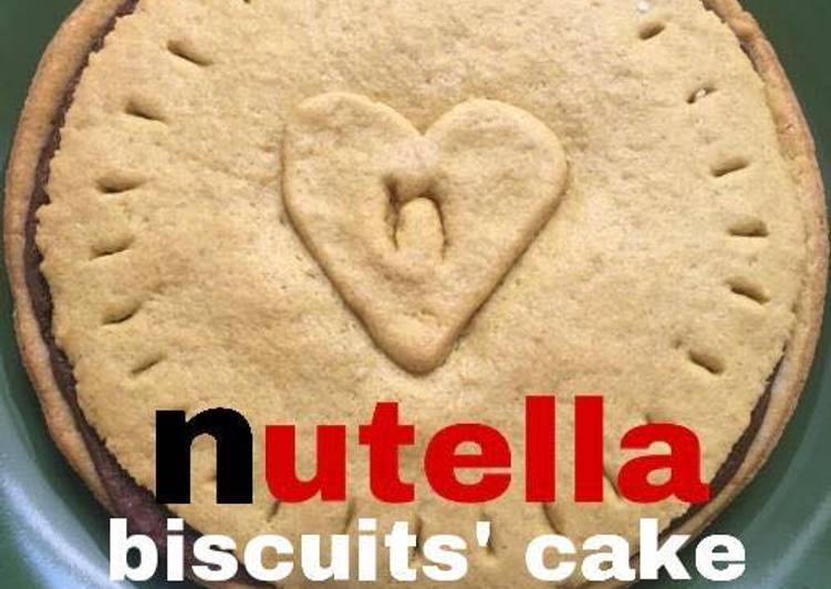 Crostata Nutella biscuits' cake