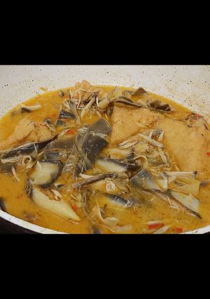 Foto resep Gulai Jantung Pisang + Tahu