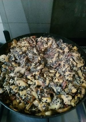 Una foto de Risotto de Quinua con Champiñones