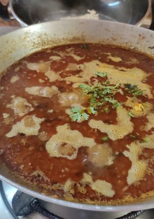 A picture of Kala mutton keema.