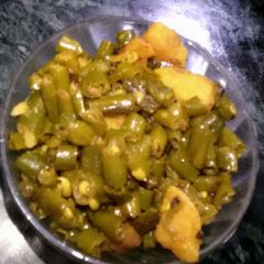 A picture of Beans Bhujia.