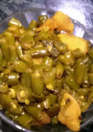 A picture of Beans Bhujia.